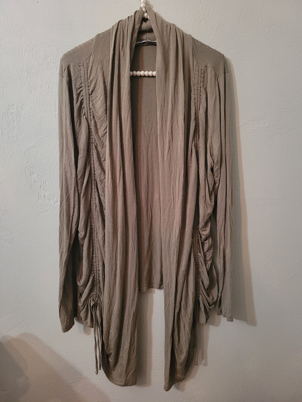 Eight Eight Eight Unique And Stylish Ruched Open Cardigan Size XL!